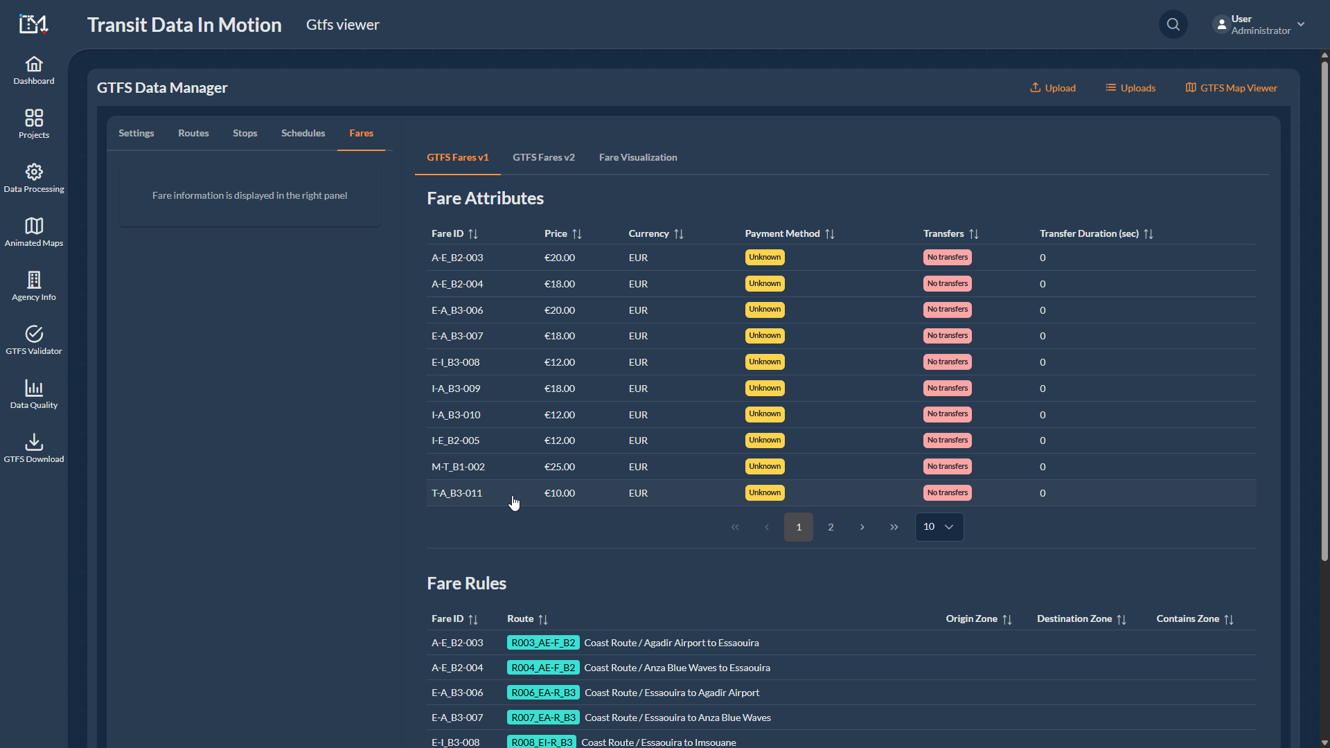 Horário de trânsito Souk to Surf