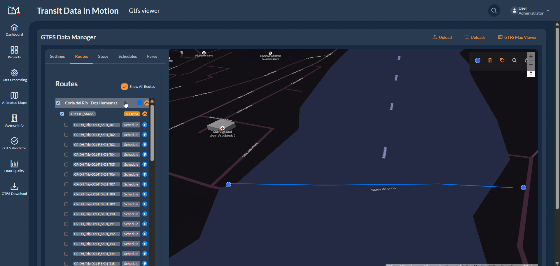 Monitoramento de condições fluviais Transfluvial