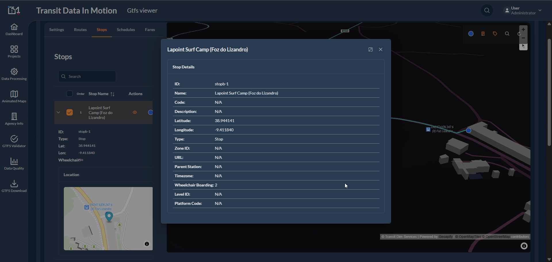 Rastreamento de localização em tempo real Wavy Bus